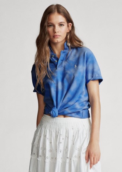 Camisa Polo Polo Ralph Lauren Classic Fit Frayed Mulher 46218-WXYB